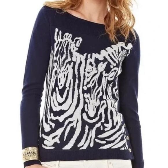 Lilly Pulitzer Nila Zebra Sweater - Picture 1 of 12